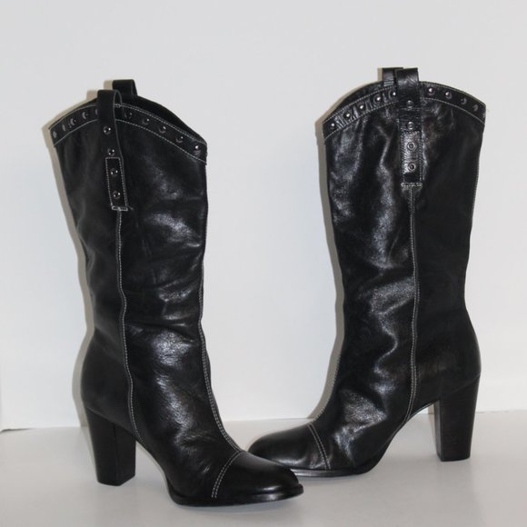 Kenneth Cole Leather Boots Women size 8 - Picture 3 of 8